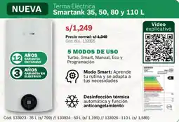 Hiraoka Bosch Terma eléctrica smartank oferta