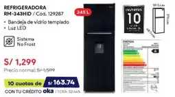Hiraoka Miray refrigeradora oferta