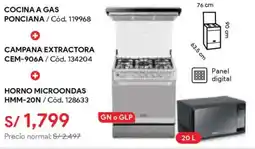 Hiraoka Miray cocina a gas ponciana oferta