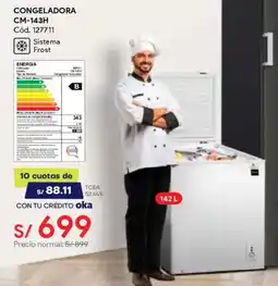 Hiraoka Miray congeladora CM-143H oferta