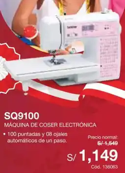Hiraoka Brother SQ9100 Máquina de coser electrónica oferta