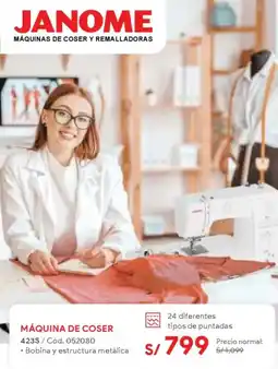 Hiraoka Janome máquina de coser oferta