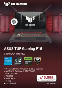 Hiraoka Asus tuf gaming f15 oferta