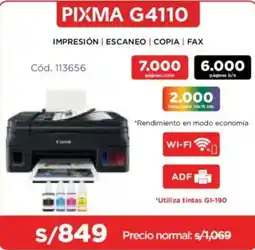 Hiraoka Canon pixma G4110 oferta