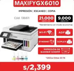 Hiraoka Canon Maxifygx6010 oferta