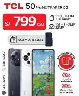 Hiraoka Tcl 50 pro NXTPAPER 5G oferta