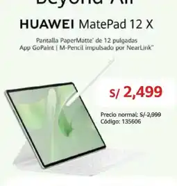 Hiraoka Huawei beyond air matepad 12 x oferta