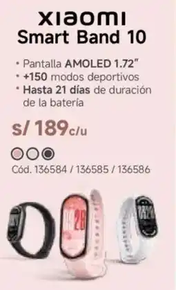 Hiraoka Xiaomi smart band 10 oferta