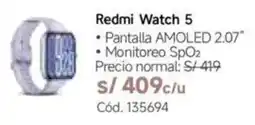 Hiraoka Redmi watch 5 oferta