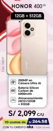 Hiraoka HONOR 400 oferta