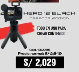 Hiraoka GoPro hero 12 black creator edition oferta