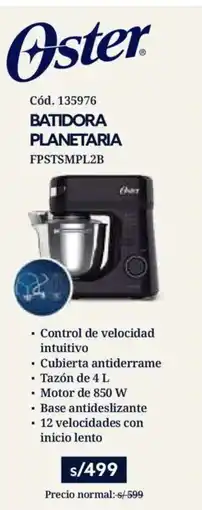Hiraoka Oster batidora planetaria oferta