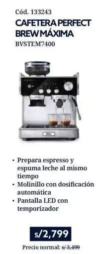 Hiraoka Cafetera perfect brew máxima oferta