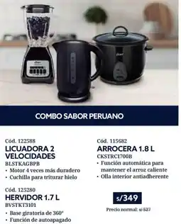 Hiraoka Licuadora 2 velocidades + Arrocero+ Hervidor oferta