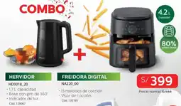 Hiraoka Hervidor + freidora digital oferta