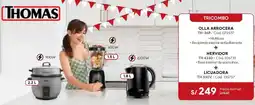 Hiraoka Thomas olla arrocera + hervidor+ licuadora oferta