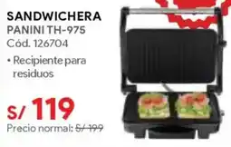 Hiraoka Sandwichera PANINI TH-975 oferta
