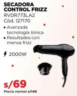 Hiraoka Revlon secadora control frizz oferta