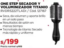 Hiraoka Revlon one step secador y voluminizador titanio oferta