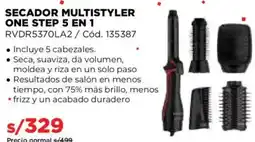 Hiraoka Revlon secador multistyler one step 5 en 1 oferta