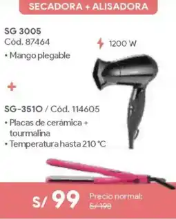 Hiraoka Siegen secadora + alisadora oferta