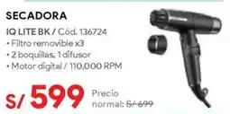 Hiraoka Gama secadora IQ LITE BK oferta