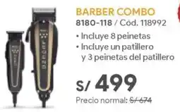 Hiraoka Wahl barber combo oferta