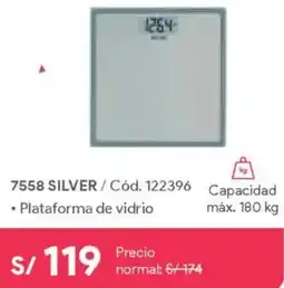 Hiraoka Taylor balanza de baño 7558 silver oferta