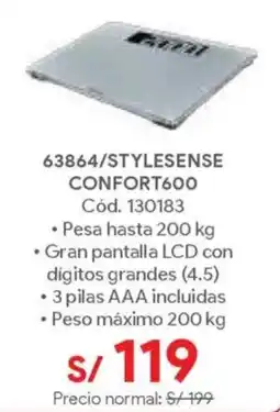 Hiraoka Baño 63864/stylesense confort600 oferta