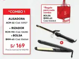 Hiraoka Miray alisadora + rizador + bolsa oferta