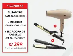 Hiraoka Miray alisadora + rizador + secadora de cabello oferta