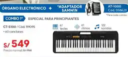 Hiraoka Casio órgano electrónico CT-S100 + adaptador samwin oferta