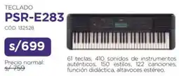 Hiraoka Yamaha Teclado PSR-E283 oferta