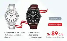 Hiraoka Q&Q relojes pulsera A480J204Y oferta