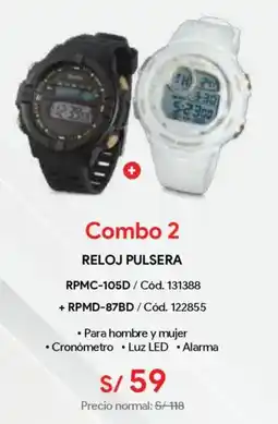 Hiraoka Miray reloj pulsera RPMC-105D + RPMD-87BD oferta