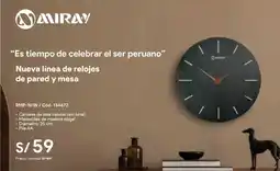Hiraoka Miray relojes de pared RMP-101N oferta