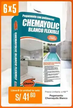 Promart Pegamento chemayolic blanco oferta