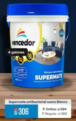 Supermate antibacterial nuevo Blanco
