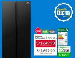 Sodimac Indurama refrigerador Ri-769N 428L oferta