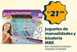 Hiperbodega Precio Uno MBK juguetes de manualidades y bisutería oferta