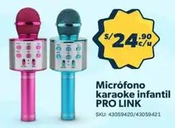 Hiperbodega Precio Uno Pro link micrófono karaoke infantil oferta