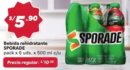 Hiperbodega Precio Uno Sporade bebida rehidratante oferta
