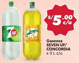 Hiperbodega Precio Uno Seven up/ concordia gaseosa oferta