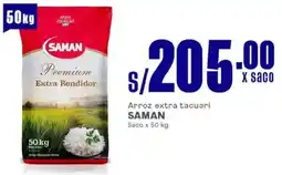 Makro Saman arroz extra tacuari saco oferta