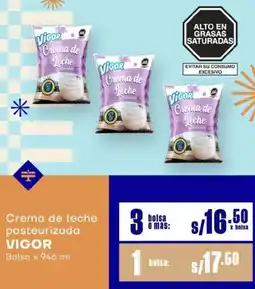 Makro Vigor crema de leche pasteurizada oferta