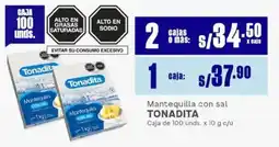 Tonadita mantequila con sal
