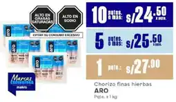 Makro Aro chorizo finas hierbas oferta
