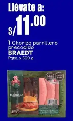 Makro Braedt 1 chorizo parrillero precocido oferta