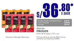 Makro Frugos bebida oferta