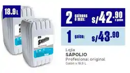 Makro Sapolio lejía profesional original oferta